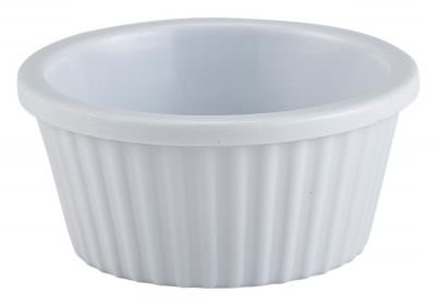 Ramekin Fluted 1oz White 57X25mm