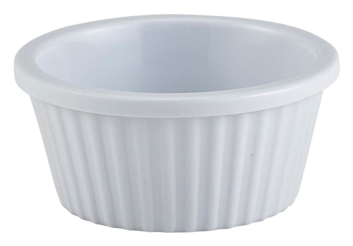 Ramekin Fluted 1oz White 57X25mm