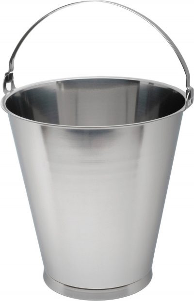 Swedish S/St.Skirted Bucket 15L Graduate