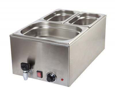 Bain Marie 1/1 With Tap 1.2Kw