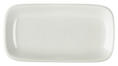 Royal Genware Rectangular Rounded Edge Plate 19.5 x 10cm