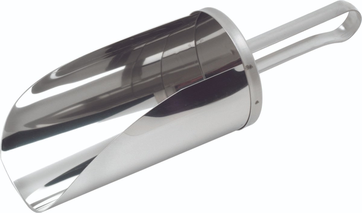 S/St.Flour Scoop 4" Scoop Length, 0.1L Cap