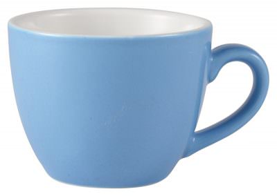 Royal Genware Bowl Shaped Cup 9cl Blue