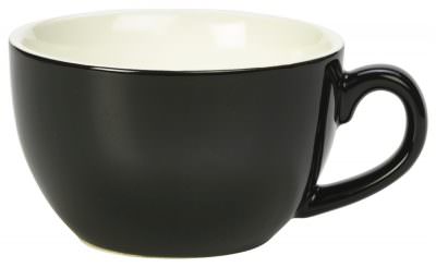 Royal Genware Bowl Shaped Cup 17.5cl/6oz Black