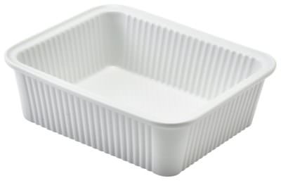 Royal Genware Fluted Rectangular Dish 16 x 13 x 5cm