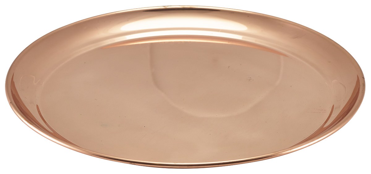Copper 12" Round Tray 300mm