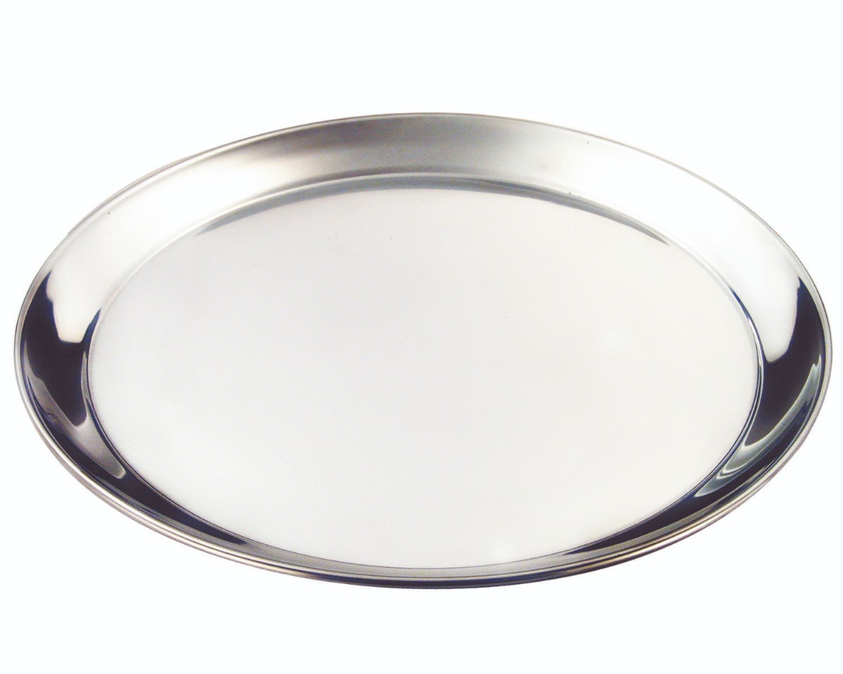 S/St. 14" Round Tray 350mm