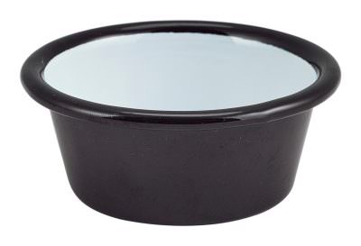 Enamel Ramekin Black 8cm Dia 90ml/3.2oz