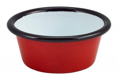 Enamel Ramekin Red 8cm Dia 90ml/3.2oz