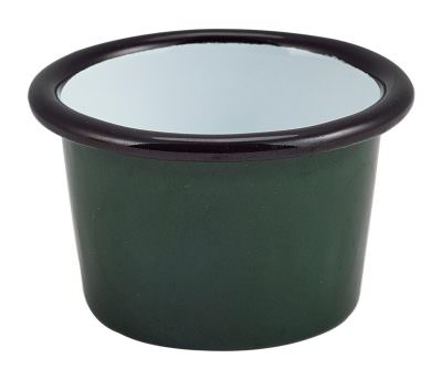 Enamel Ramekin Green 7cm Dia 90ml/3.2oz