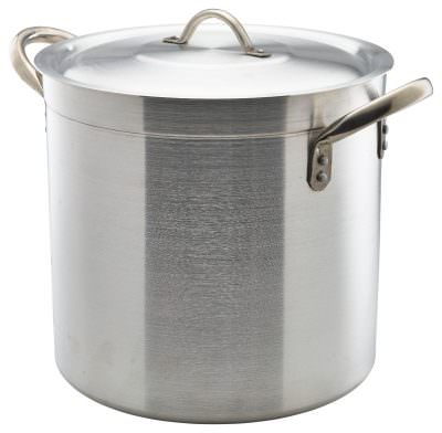 Genware Deep Stockpot & Lid 40cm 50 Litre