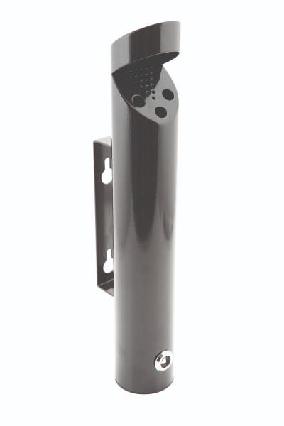 Cylinder Wall-Mounted Black Ashtray 46X7.5cm