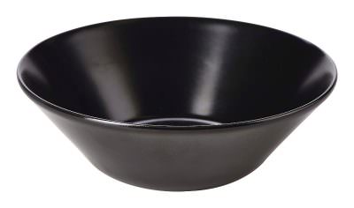Luna Serving Bowl 24 Dia x 8cm H Black Stoneware