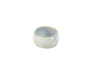 Terra Stoneware Rustic White Butter Pot 3oz/90ml