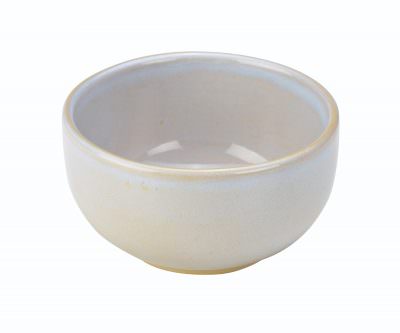 Terra Stoneware Rustic White Round Bowl 12.5cm