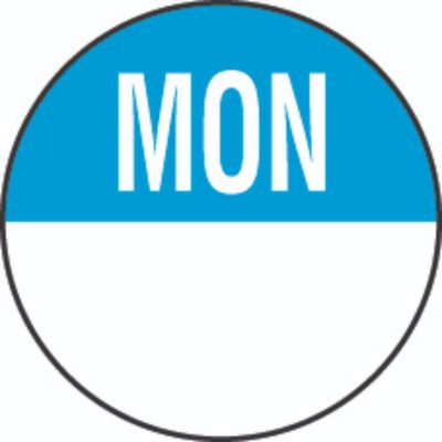19mm Monday Removable Day Dots (1000)