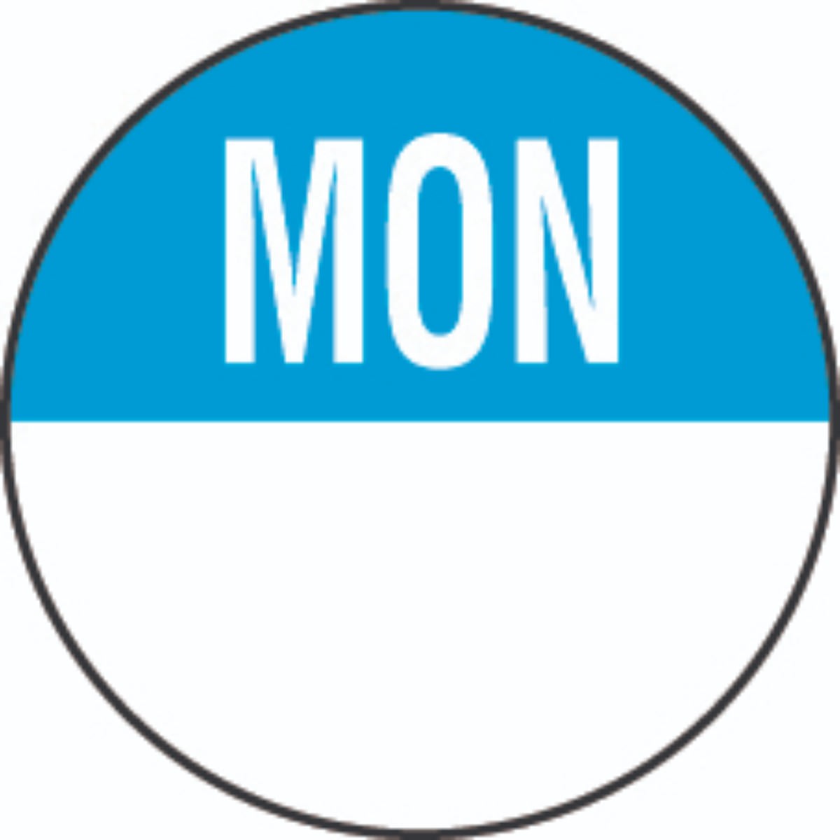 19mm Monday Removable Day Dots (1000)