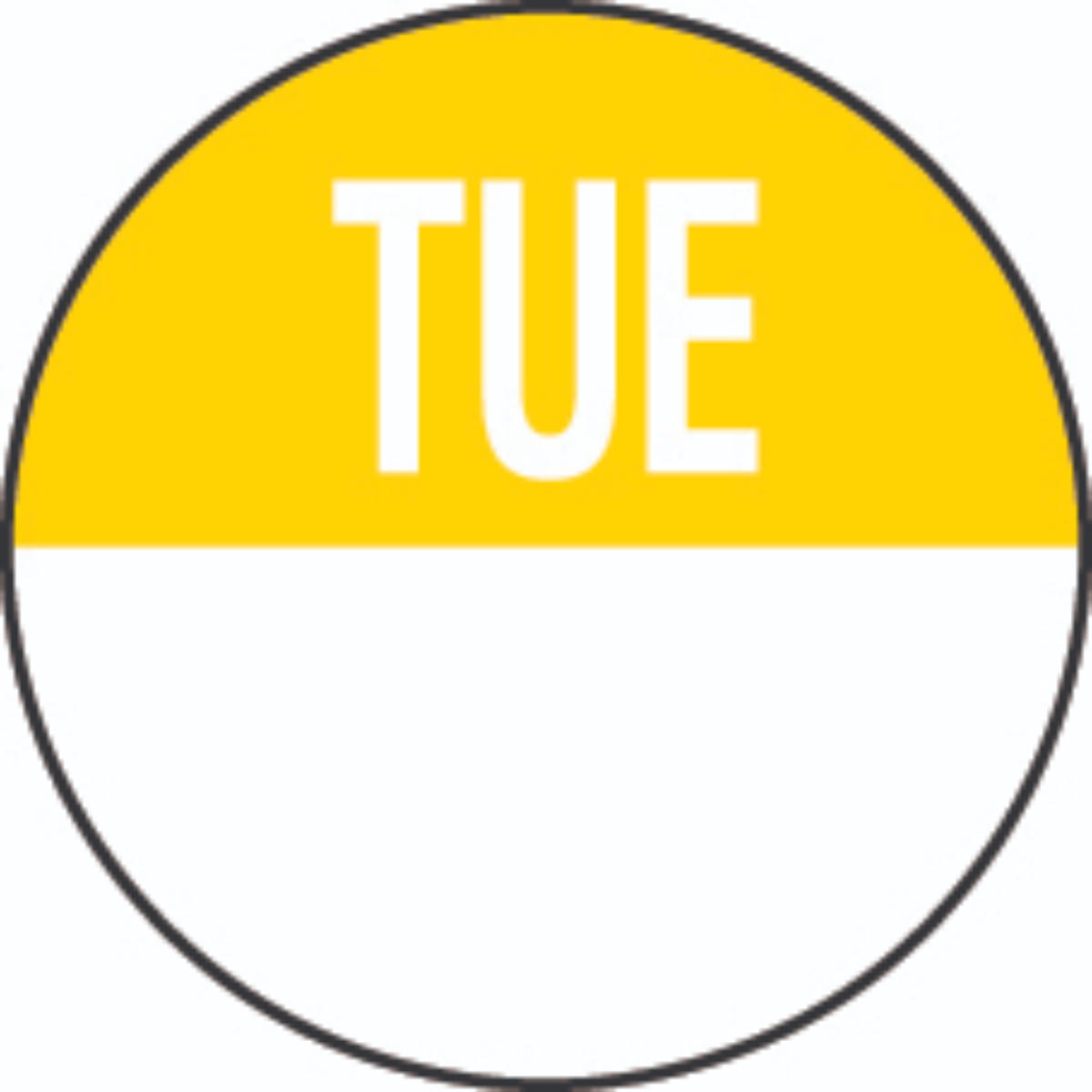19mm Tuesday Removable Day Dots (1000)