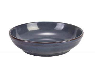 Terra Stoneware Rustic Blue Coupe Bowl 23cm
