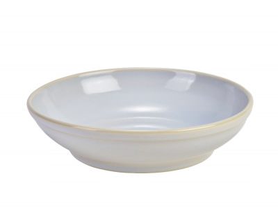 Terra Stoneware Rustic White Coupe Bowl 27.5cm