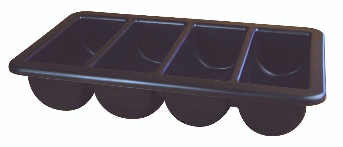 Cutlery Tray/Box 1/1 Black 13" X 21"