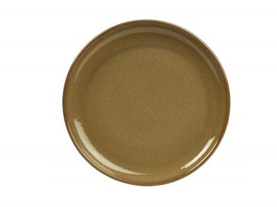 Terra Stoneware Rustic Brown Coupe Plate 24cm