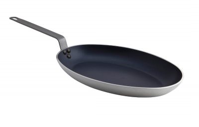 Genware Oval Fishpan 36cm Teflon Plus