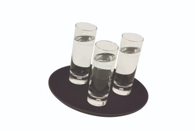 Gengrip 11" Round Non-Slip Tray Black