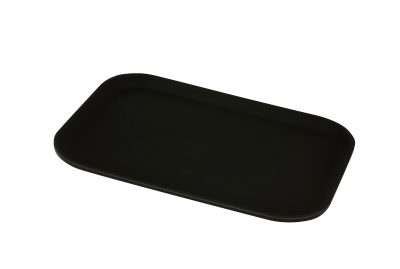 Gengrip 15" x 20" Rect. Non-Slip Tray Black