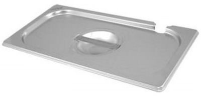 St/St Gastronorm Pan Notched Lid 1/1