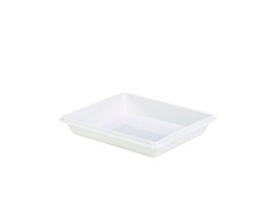 Royal Genware Gastronorm Dish 1/2 55mm White