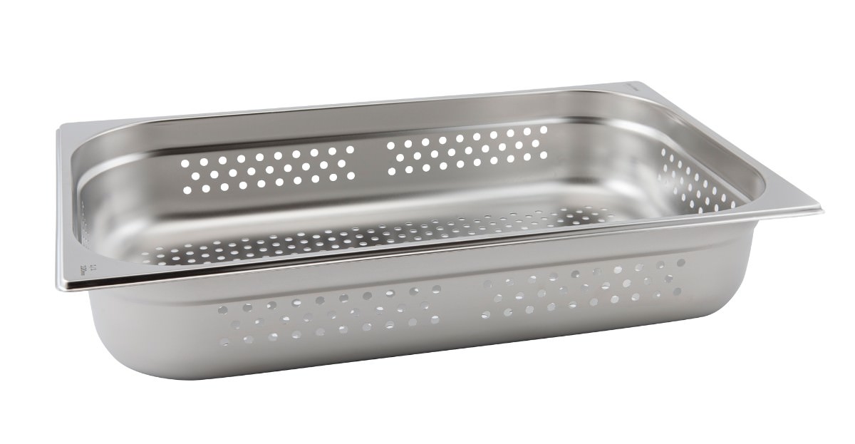Perforated St/St Gastronorm Pan 1/1 - 100mm Deep