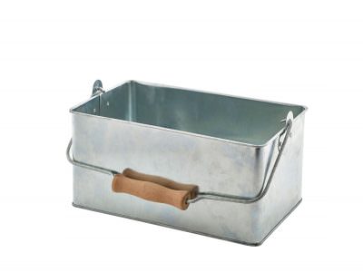 Galvanised Steel Rectangular Table Caddy 24.5x15.5x12.5cm