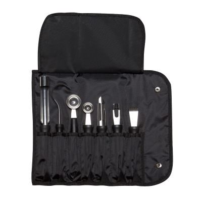Complete 7 Piece Garnish Tool Set & Case