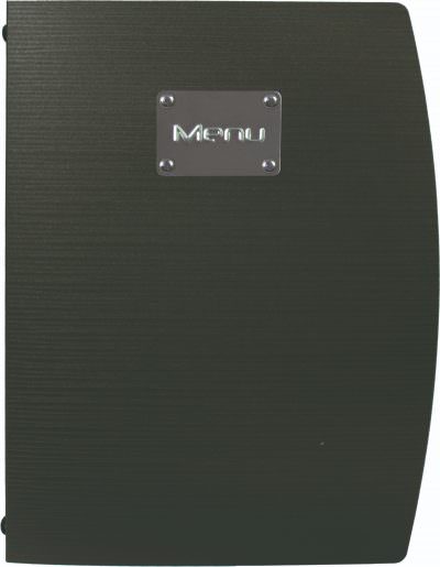 Rio A4 Menu Holder Black 4 Pages