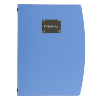 Rio A4 Menu Holder Blue 4 Pages
