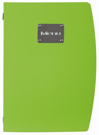 Rio A4 Menu Holder Green 4 Pages