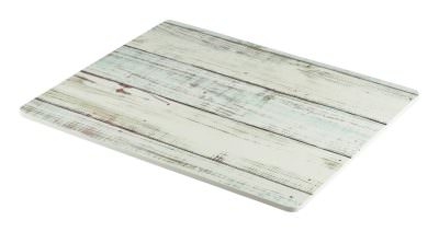White Wash Wood Effect Melamine Platter GN 1/2