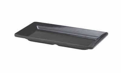 Black Melamine Platter GN 1/3 Size 32X17.5cm