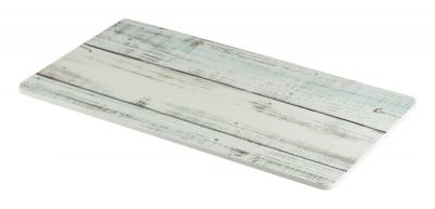 White Wash Wood Effect Melamine Platter GN 1/3