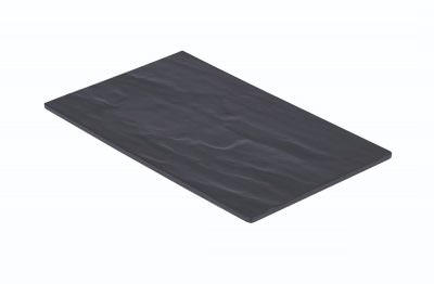 Slate Melamine Platter GN 1/4 26.5X16cm