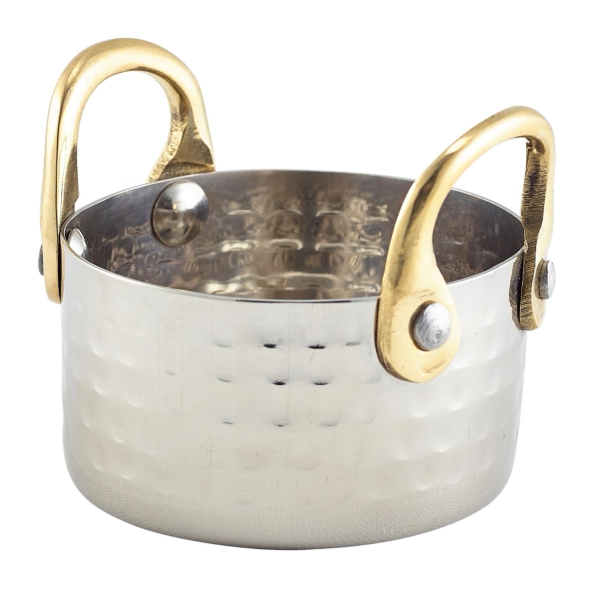 Mini Hammered St/St Casserole Dish 7.5 x 4cm