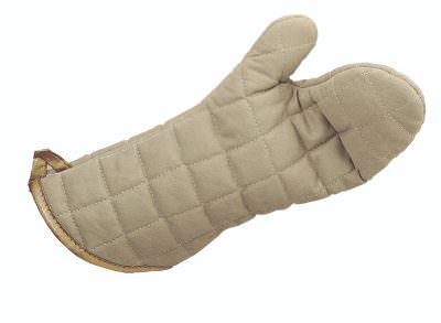 Flameguard Oven Mitt Tan 17" CE Marked (Pair)