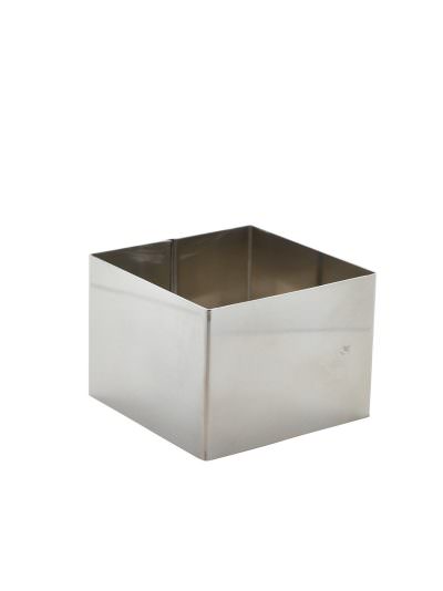 Stainless Steel Square Mousse Ring 8x6cm