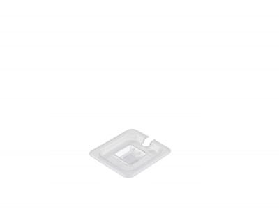1/6 Polycarbonate GN Notched Lid Clear