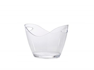 Clear Plastic Champagne/Wine Bucket Small