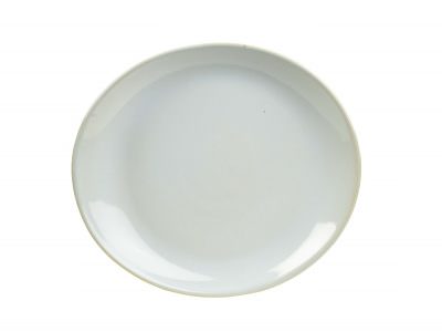 Terra Stoneware Rustic White Oval Plate 29.5 x 26cm
