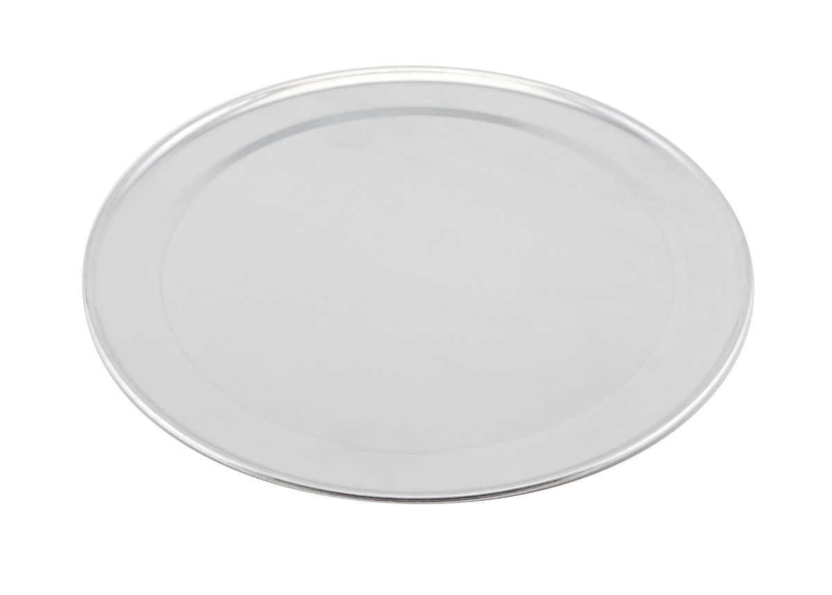 Genware Alum. Flat Wide Rim Pizza Pan 14"