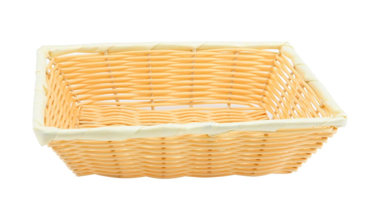 Rectangular Polywicker Basket 16"X11"X3"