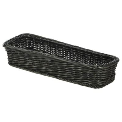 Polywicker Display Basket Black 32 x 11 x 5.5cm